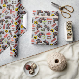 Papel De Regalo Monster Jam - Zombie
