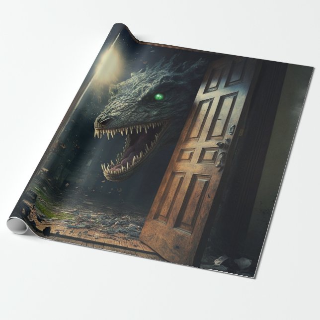 Papel De Regalo Monster lurk (Desenrollado)