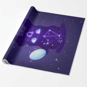 Papel De Regalo Monstruo de Libra Zodiac - Graciosa Libra Zodiac L