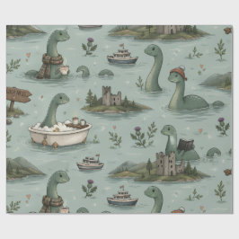 Papel De Regalo Monstruo del Lago Ness
