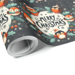 Papel De Regalo Monstruo monstruo de Navidades esponjosos