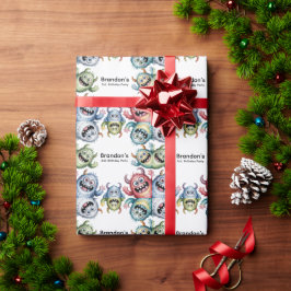 Papel De Regalo Monstruos Coloridos 3ª. Fiesta de cumpleaños