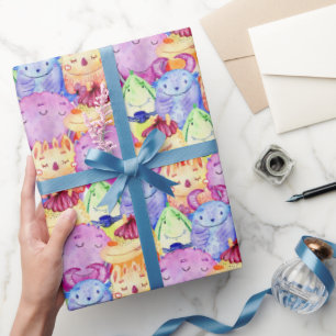 Papel De Regalo Monstruos de cuatricromía