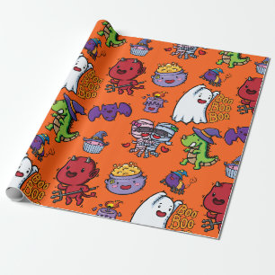 Papel De Regalo Monstruos de Cute