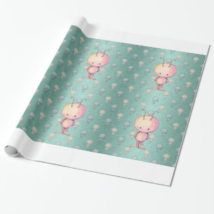 Papel De Regalo Monstruos Lindos y Peludos