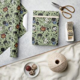 Papel De Regalo Monstruos Universales - Verde