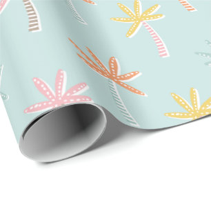 Papel De Regalo Monta de palmeras