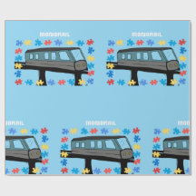 Montaje de vagón de tren monorriel para autismo 