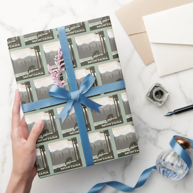 Papel De Regalo Montana | Bienvenidos a Big Sky Country (Regalar)