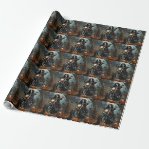 Papel De Regalo Montaña de Bernese Motocicleta Halloween Scary