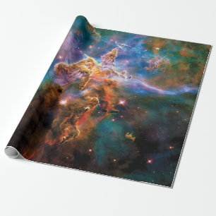 Papel De Regalo Montaña Mística Nebulosa Carina Foto Espacial Hubb