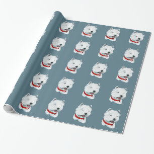 Papel De Regalo Montaña Terrier blanco del oeste