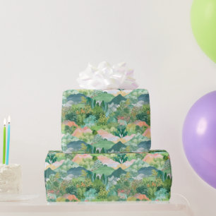 Papel De Regalo Montaña y árboles