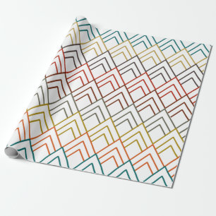Papel De Regalo Montañas Art Deco