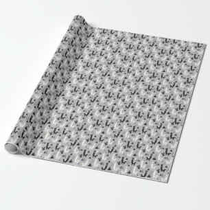 Papel De Regalo Montañas de cactus de Llama, patrón sin fisuras.