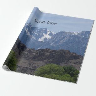 Papel De Regalo Montañas de nieve de Lone Pine