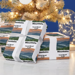 Papel De Regalo Montañas Humeantes Me Encontré En Las Montañas