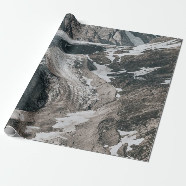 Papel De Regalo Montañas nevadas (Desenrollado)