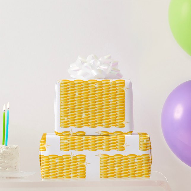 Papel De Regalo Montones brillantes de monedas de oro (Subido por el creador)