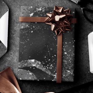 Papel De Regalo Moody Agate Sólo Purpurina de Gótico de Vamipía