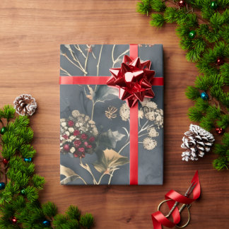 Papel De Regalo Moody Floral Winter