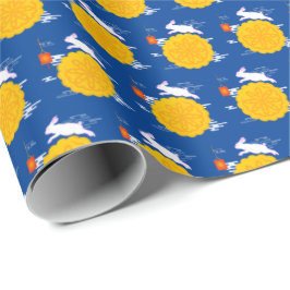 Papel De Regalo Moonakes Jumping Moon Rabbit, Festival de Mediados