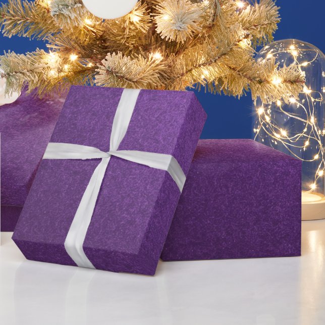 Papel De Regalo Morado Inspirado en Metálico Simple y con Estilo (Vacaciones)