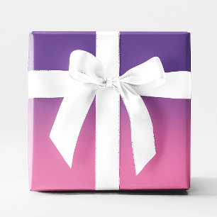 Papel De Regalo Morado Moderno y Ombre Rosa