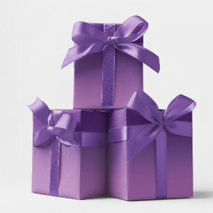 Papel De Regalo Morado Real Moderno y Ombre Lavanda