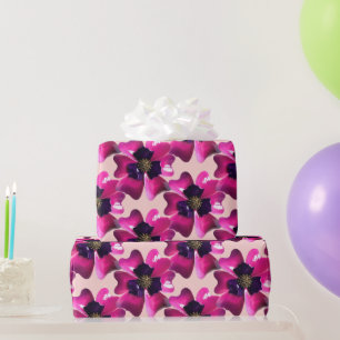 Papel De Regalo Morado Tropical MOD Orquídea Verano Cumpleaños