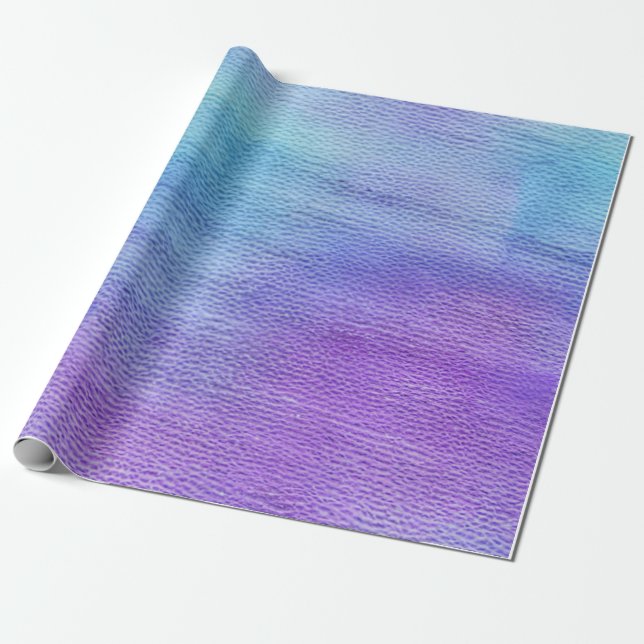 Papel De Regalo Morado y naranja azul (Desenrollado)