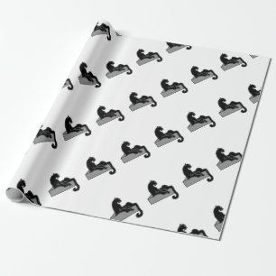 Papel De Regalo moreno negro