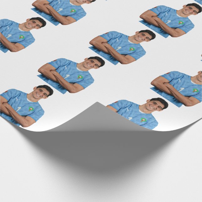 Papel De Regalo Moroccan Football Player Stickers (Esquina)