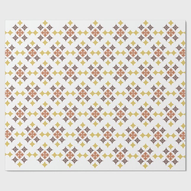 Papel De Regalo Mosaic Cross Pattern (Superficie plana)