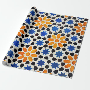 Papel De Regalo mosaico árabe de azulejos de estilo marroquí, deco