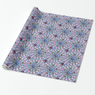 Papel De Regalo Mosaico azul
