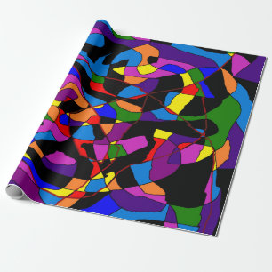 Papel De Regalo Mosaico de color vibrante
