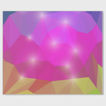 Mosaico de Cristal Geométrico Abstracto en Rosa