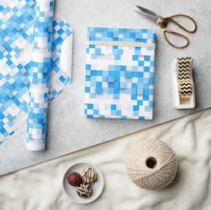 Papel De Regalo mosaico de cuadros de SlipperyJoe moderno de tres-