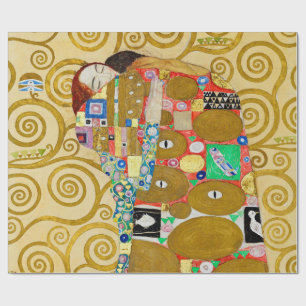 Papel De Regalo Mosaico de Cumplimiento de Klimt: Friso Vintage St