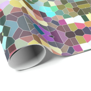 Papel De Regalo Mosaico de flores