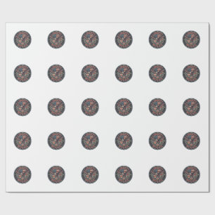 Papel De Regalo Mosaico Liberty Patriótico Mosaico Patriótico Vint