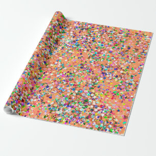 Papel De Regalo Mosaico Multicolor Purpurina de la parrilla modern