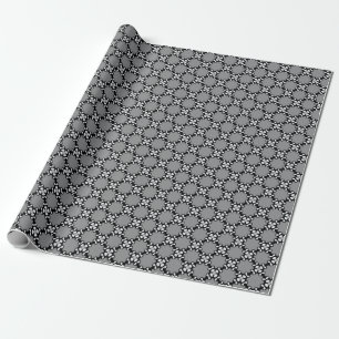Papel De Regalo Mosaico negro y blanco