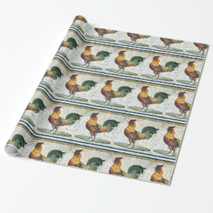 PAPEL DE REGALO MOSAICOS ROMANOS ANTIGUOS / ROOSTEROS