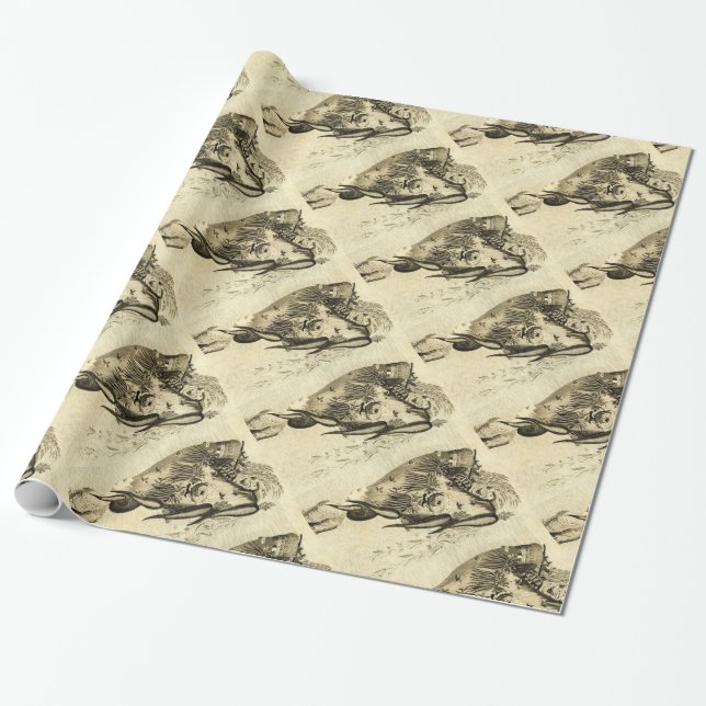 PAPEL DE REGALO MOSAICOS ROMANOS ANTIGUOS / ROOSTEROS (Desenrollado)