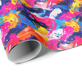 Papel De Regalo motif coups de pinceaux