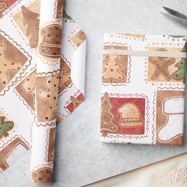 Papel De Regalo Motif de estampado de jengibre festivo (Subido por el creador)