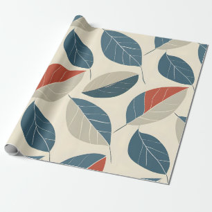 Papel De Regalo Motif de hoja moderna