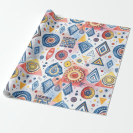 Papel De Regalo Motif ethnique graphique